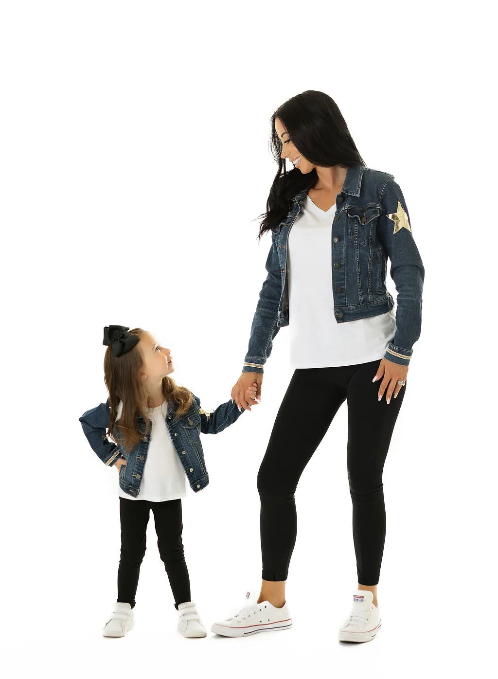 A Star Is Born Upcycled Denim Jacket - Kids