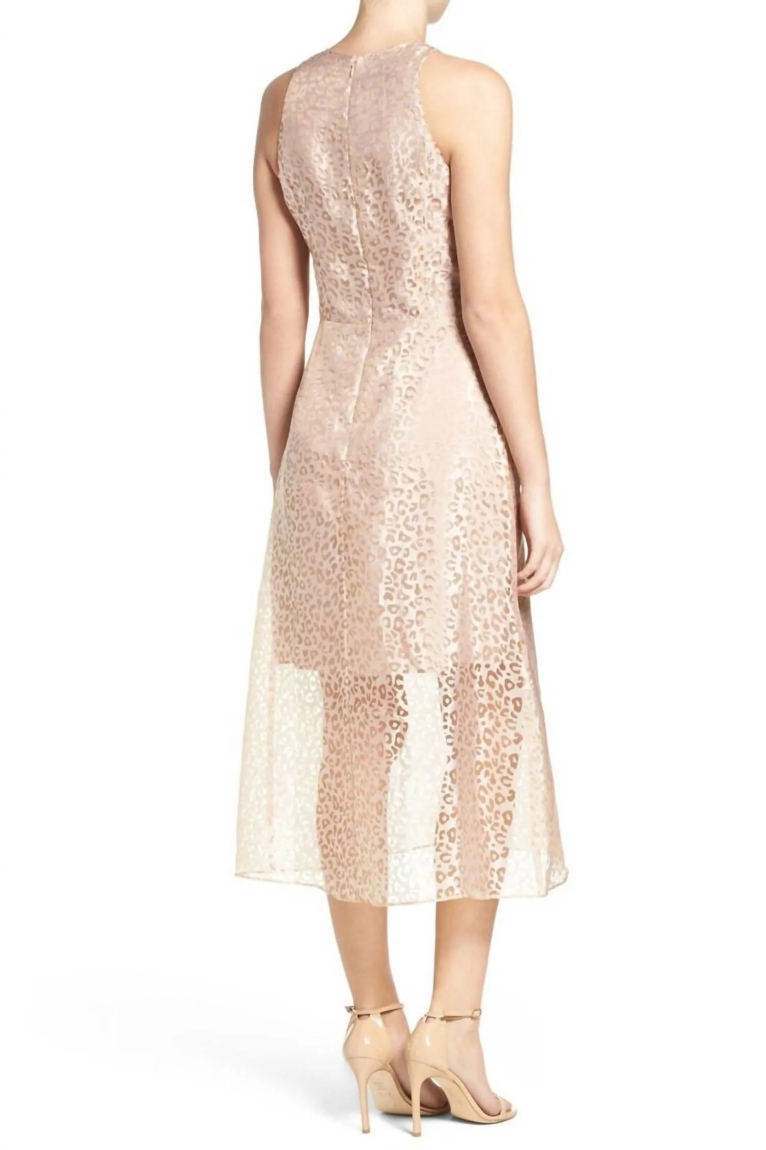 Ali & Jay - Leopard Print Sheet Midi Sleeveless Dress