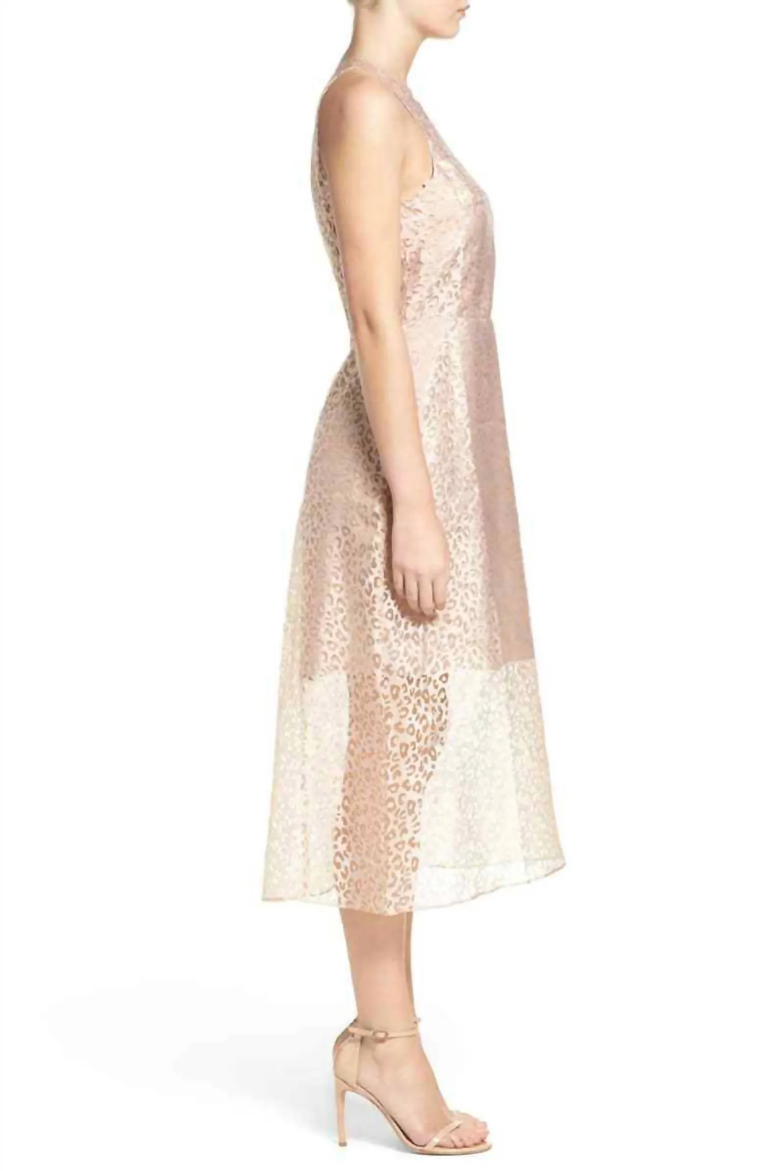 Ali & Jay - Leopard Print Sheet Midi Sleeveless Dress