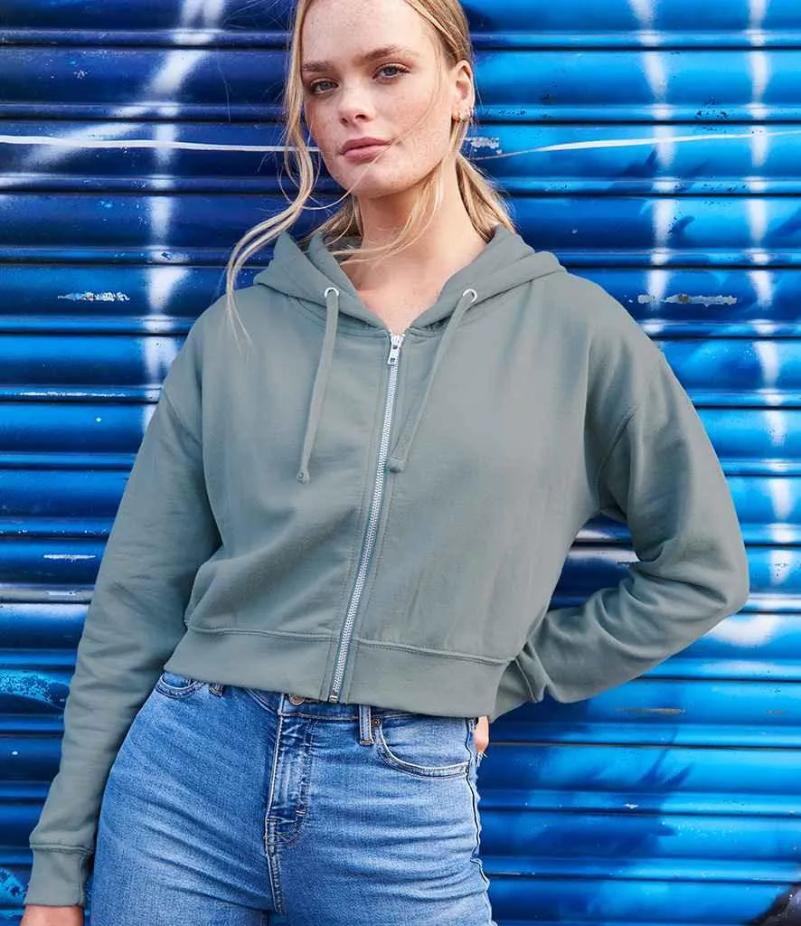AWDis Ladies Cropped Zoodie