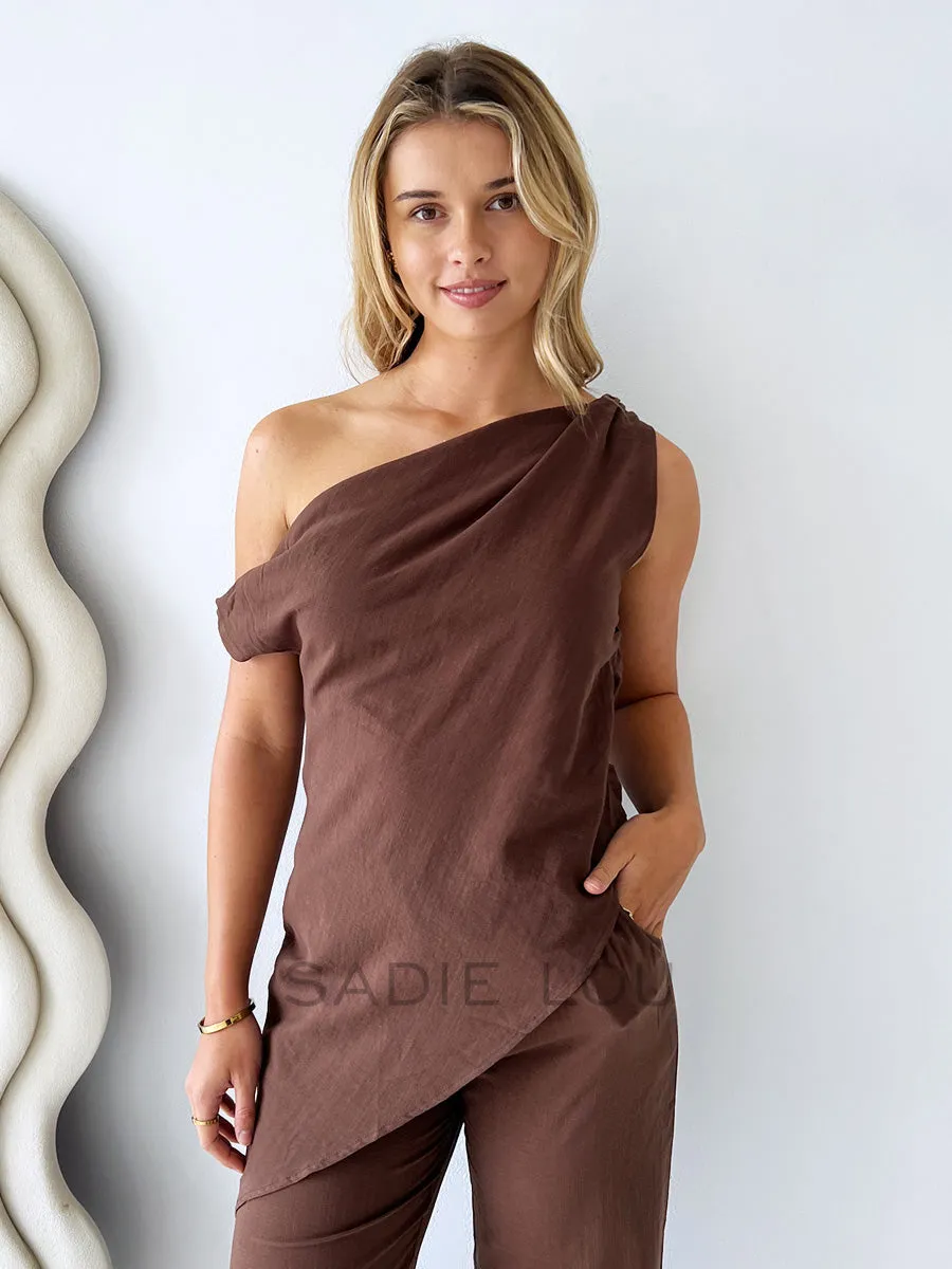 By Frankie / Sienna Pant Set - Chocolate