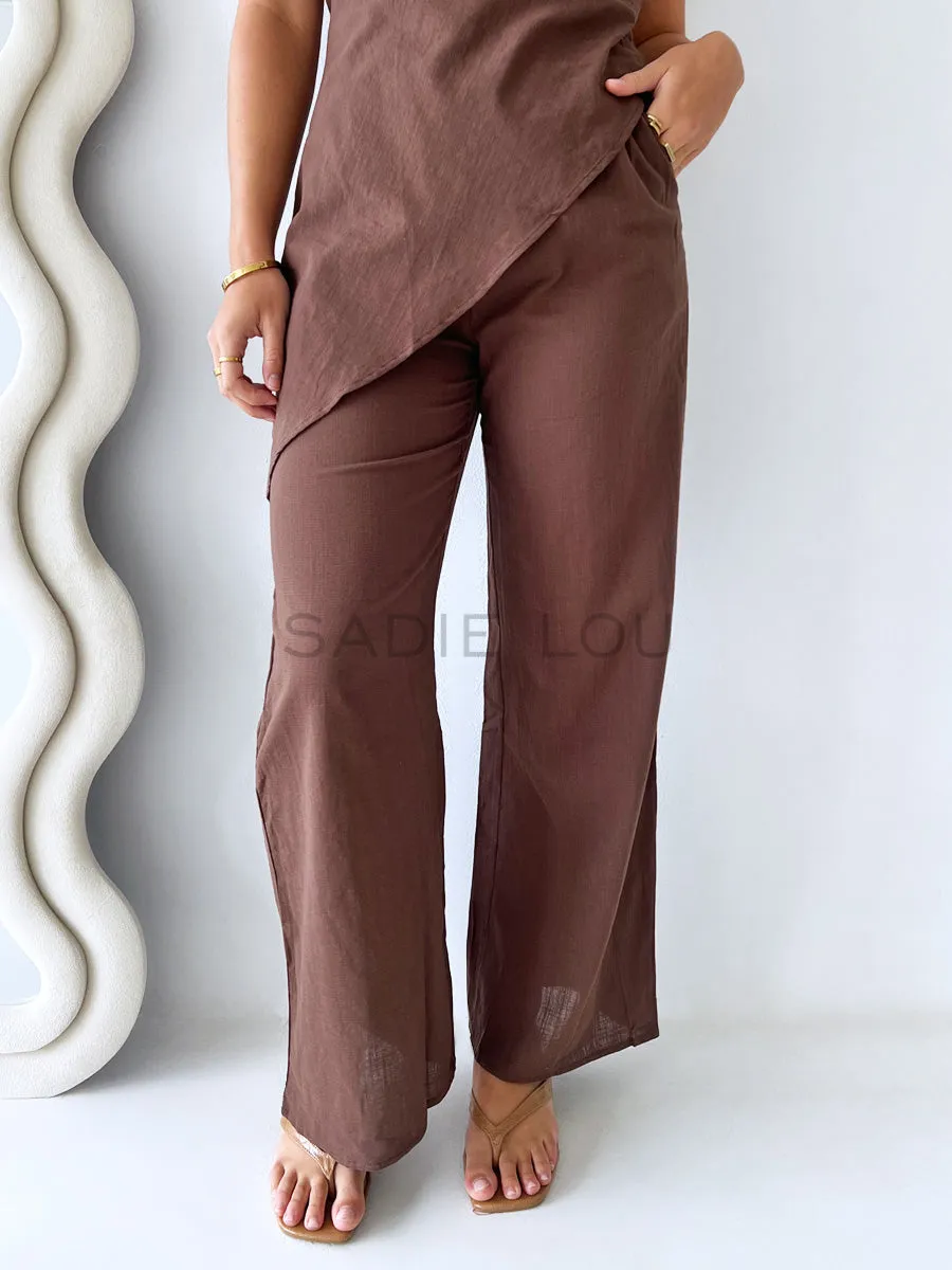 By Frankie / Sienna Pant Set - Chocolate