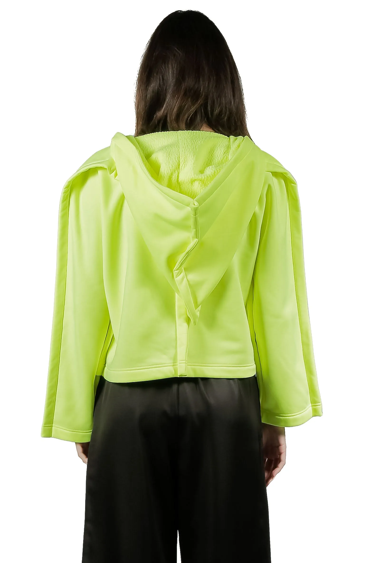 Comme Des Garcons Cropped Hoodie Fluo Yellow