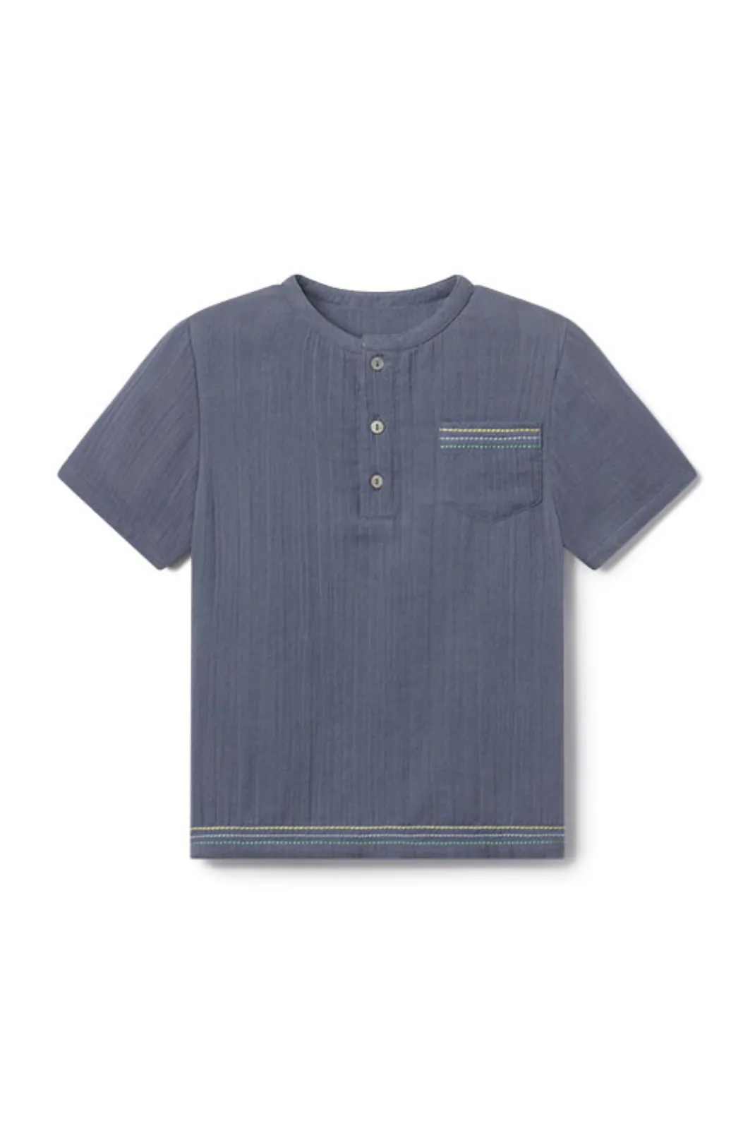 Davey Tee in Flint Blue
