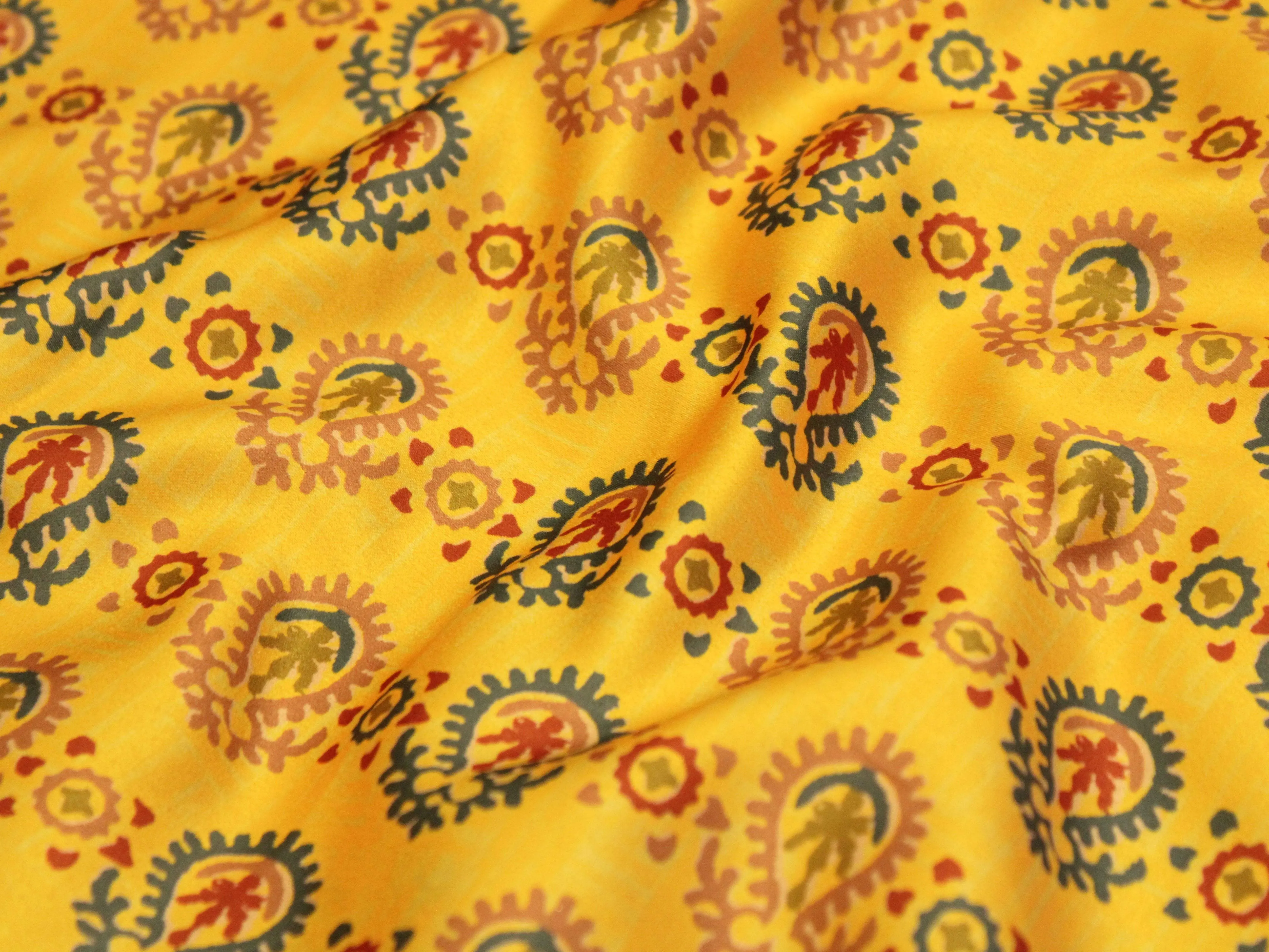 Digital Print crepe Silk Fabric