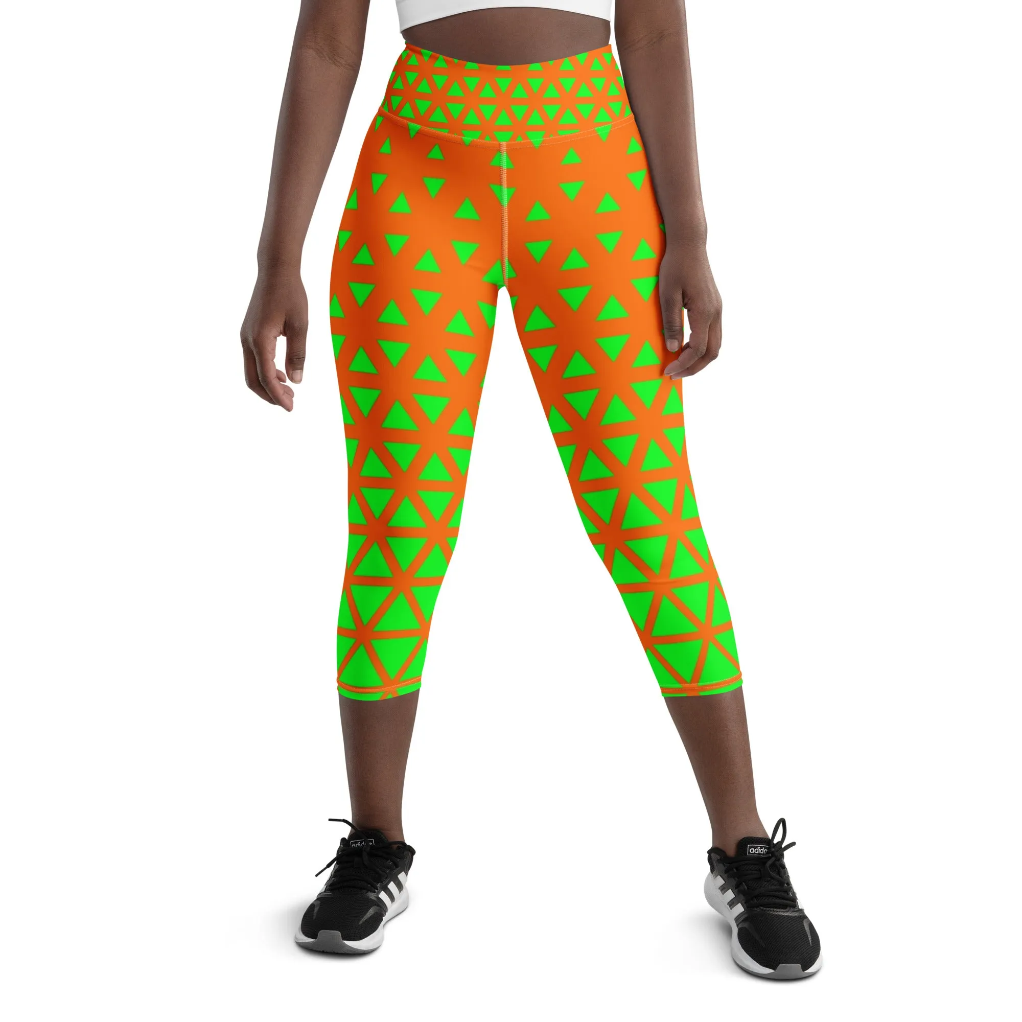 Lemon and Lime - Yoga Capri Leggings