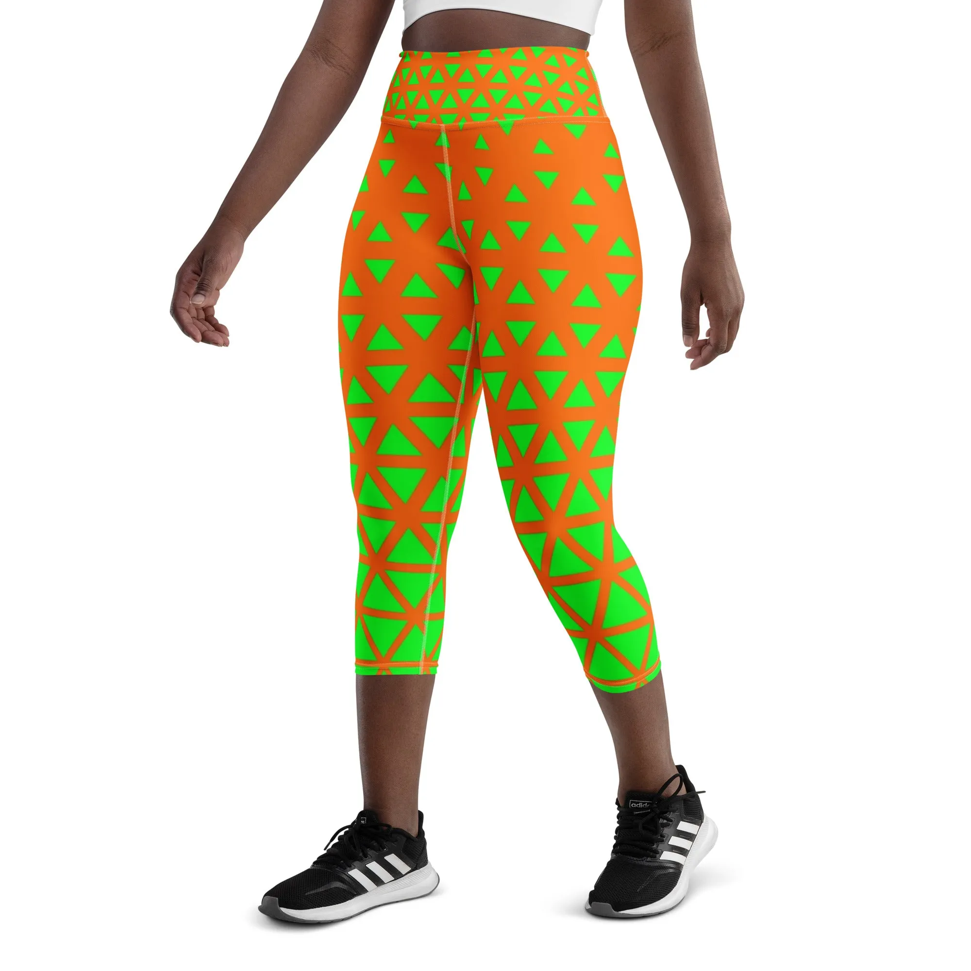 Lemon and Lime - Yoga Capri Leggings
