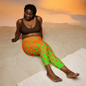 Lemon and Lime - Yoga Capri Leggings