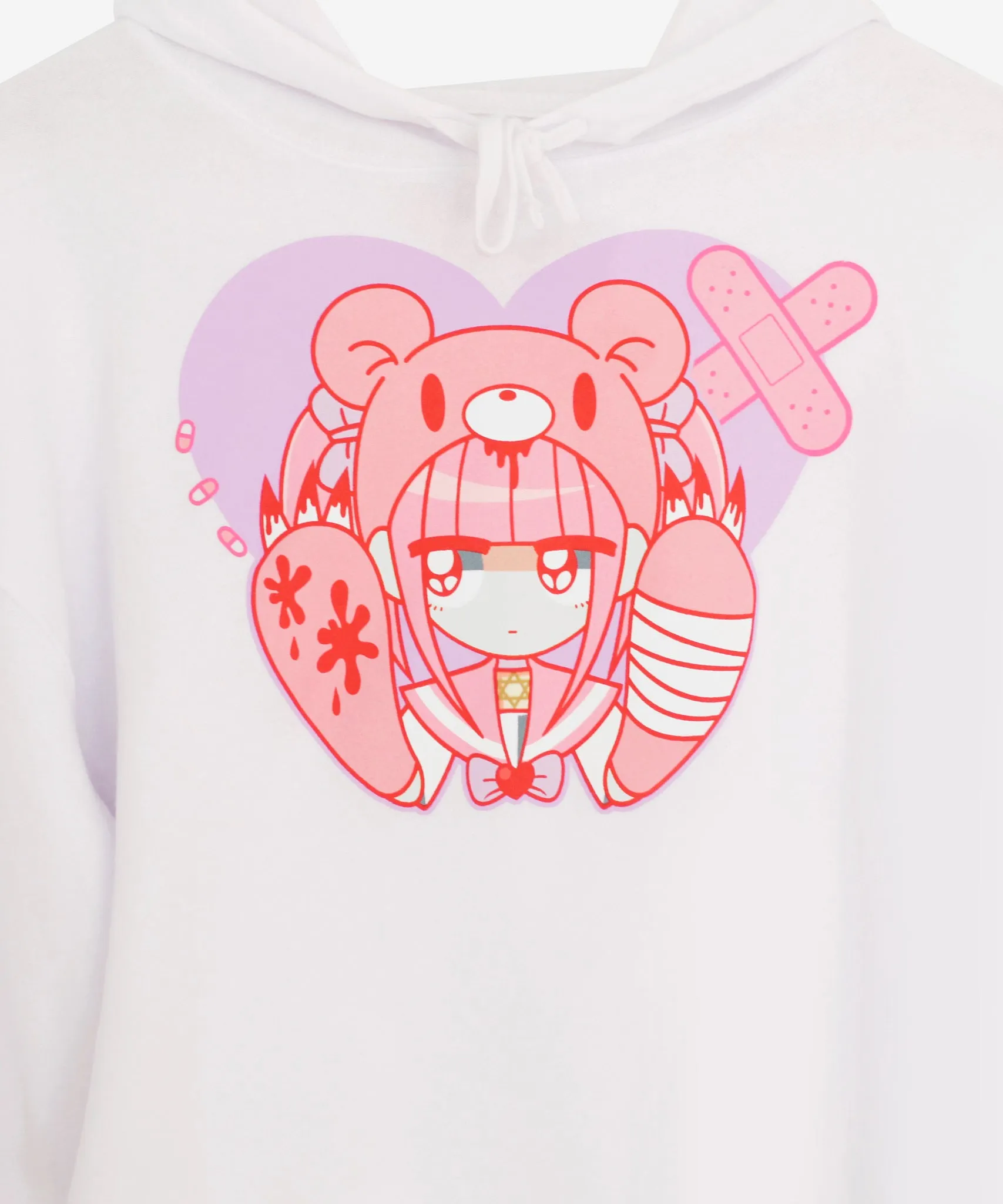 MENHERACHAN x Gloomy Bear Hospital Cropped Hoodie