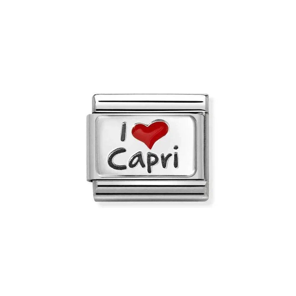 NOMINATION Classic Silver I Love Capri Charm