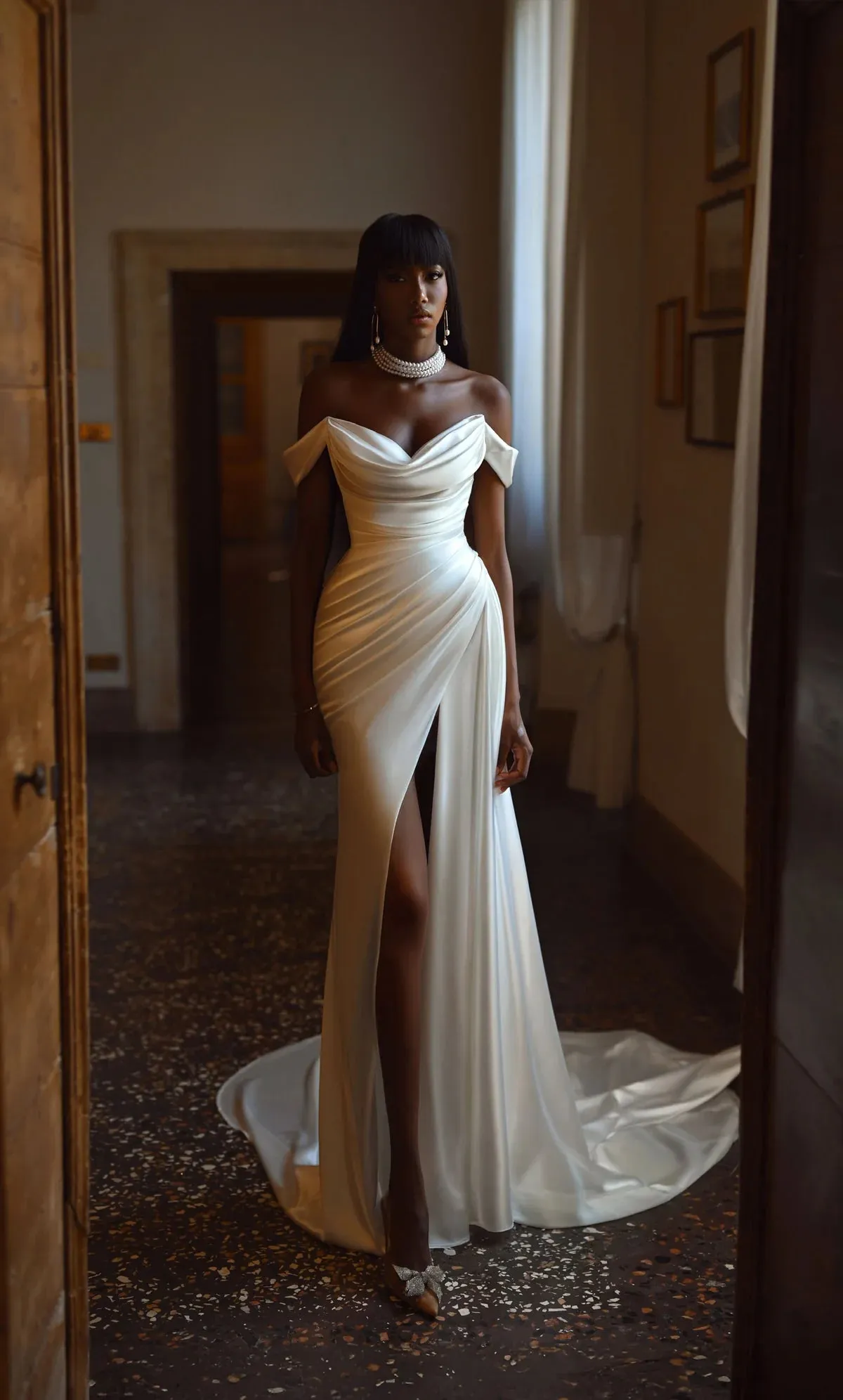 Satin Delilah Wedding Gown
