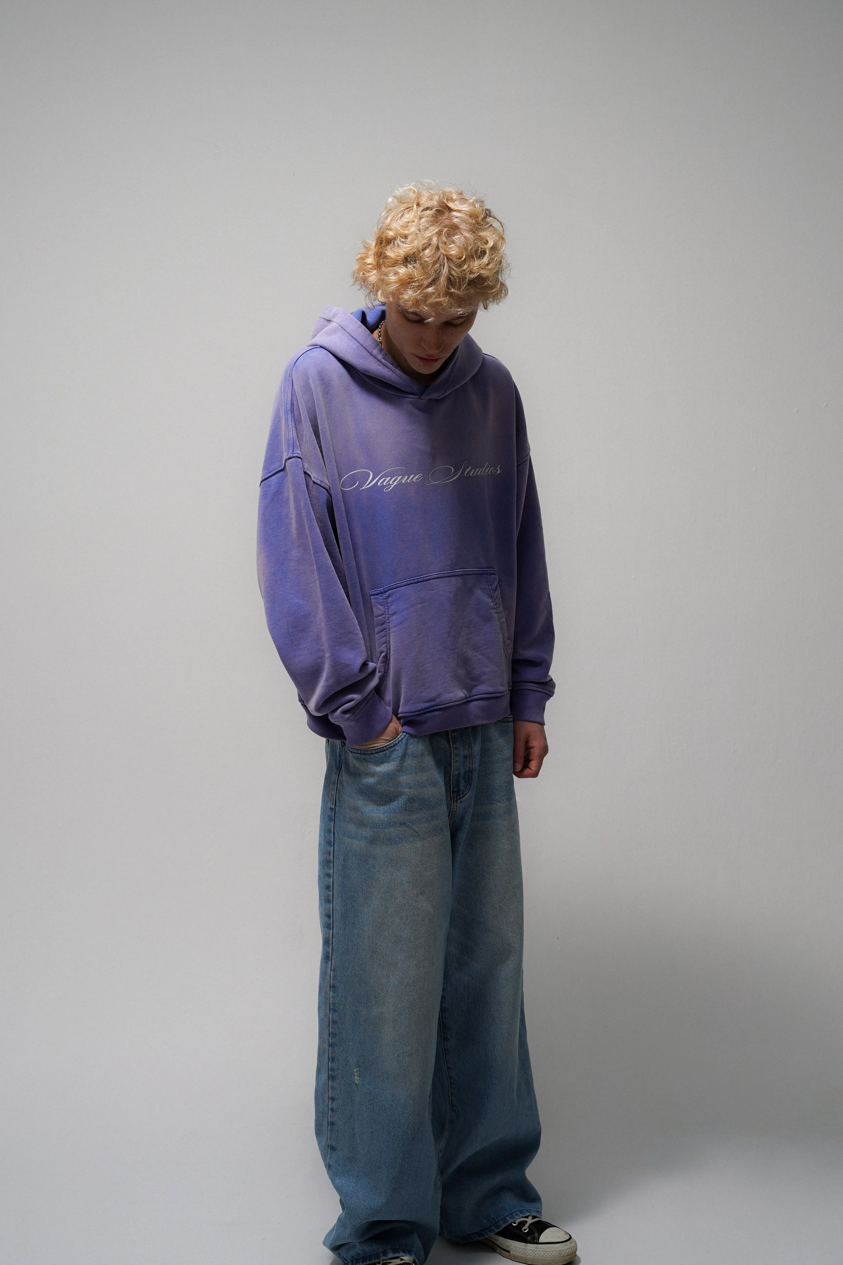 SCRIPT HOODIE [LILAC]