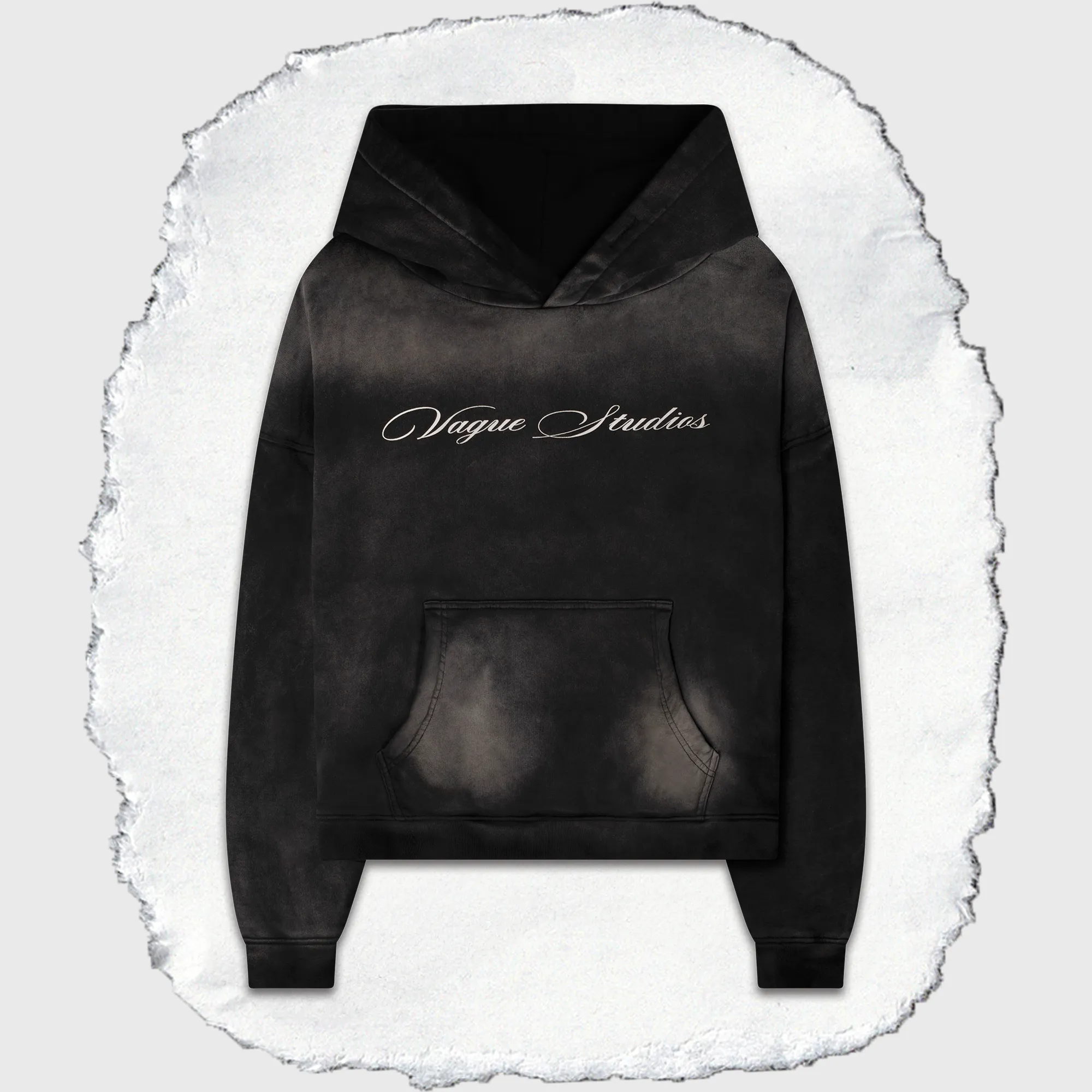 SCRIPT HOODIE [SUNBEAT BLACK]
