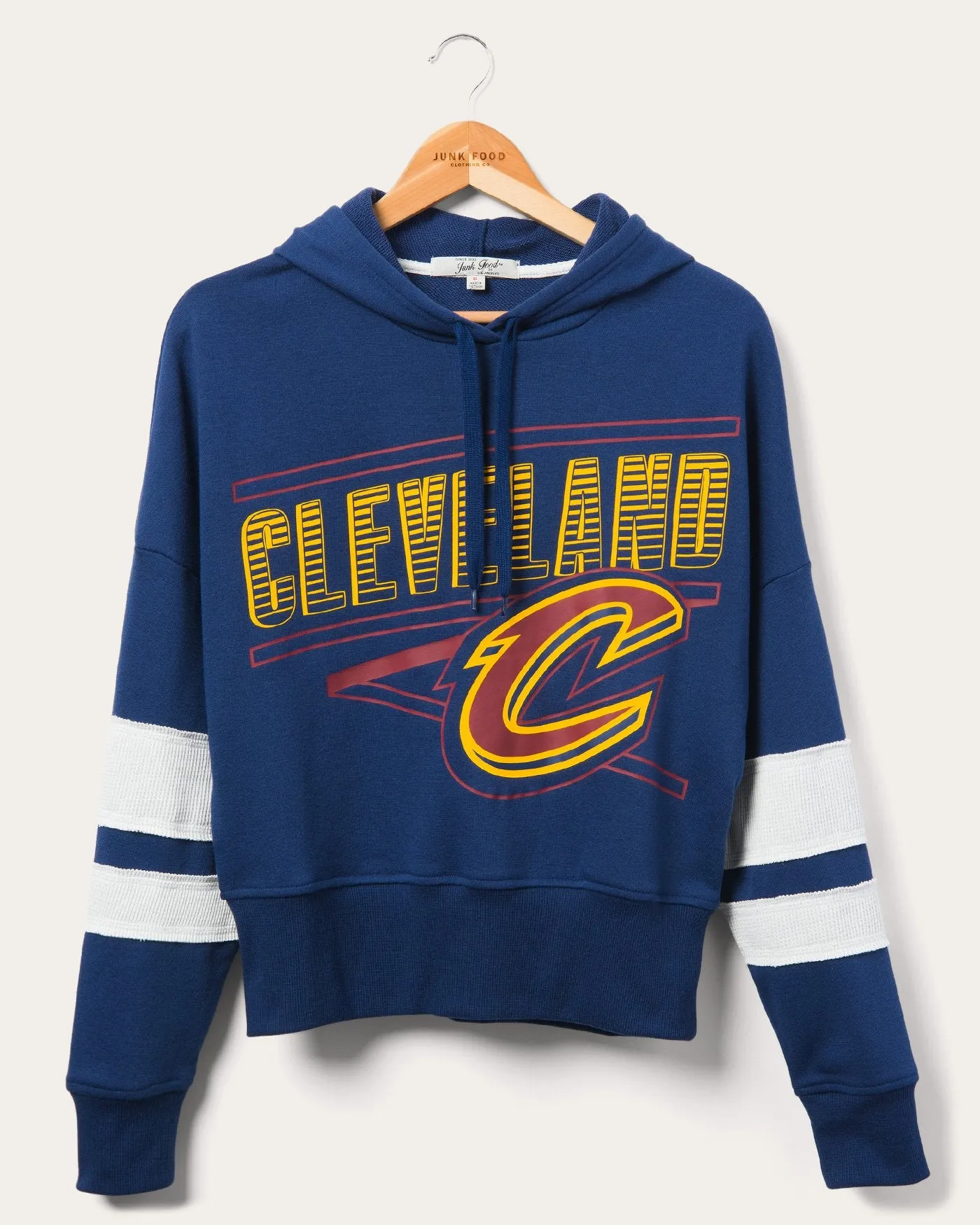 Women's Cavaliers Overtime Striped Fleece Hoodie