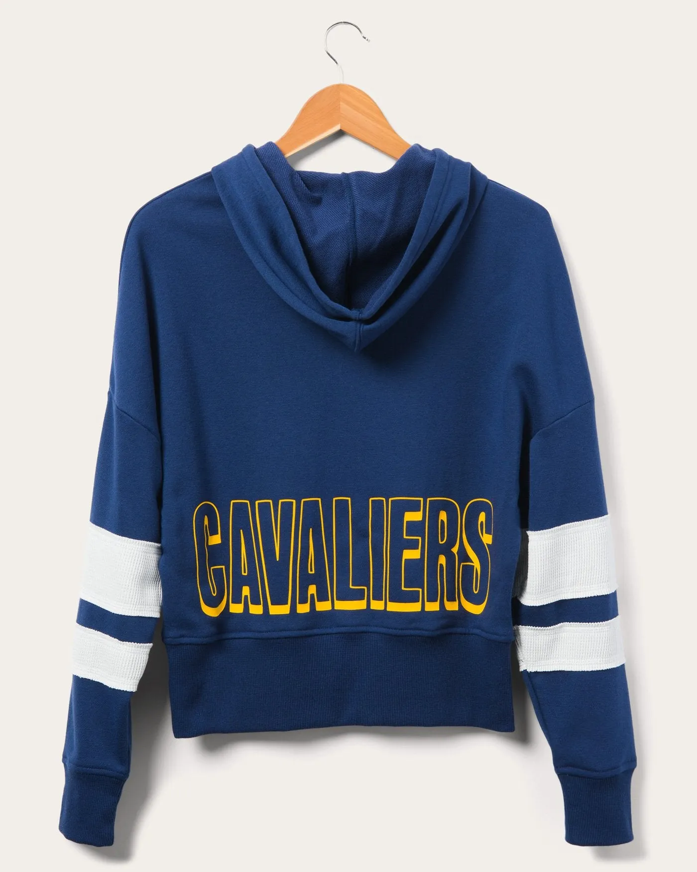 Women's Cavaliers Overtime Striped Fleece Hoodie