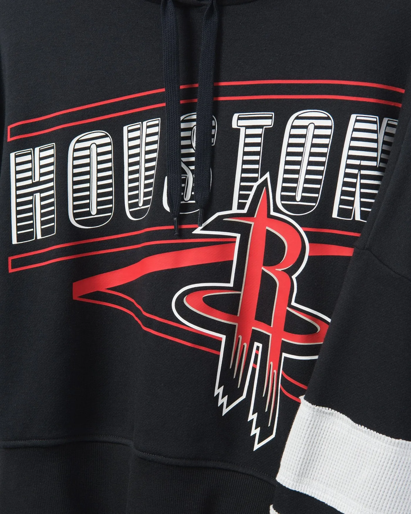 Women's Rockets Overtime Striped Fleece Hoodie