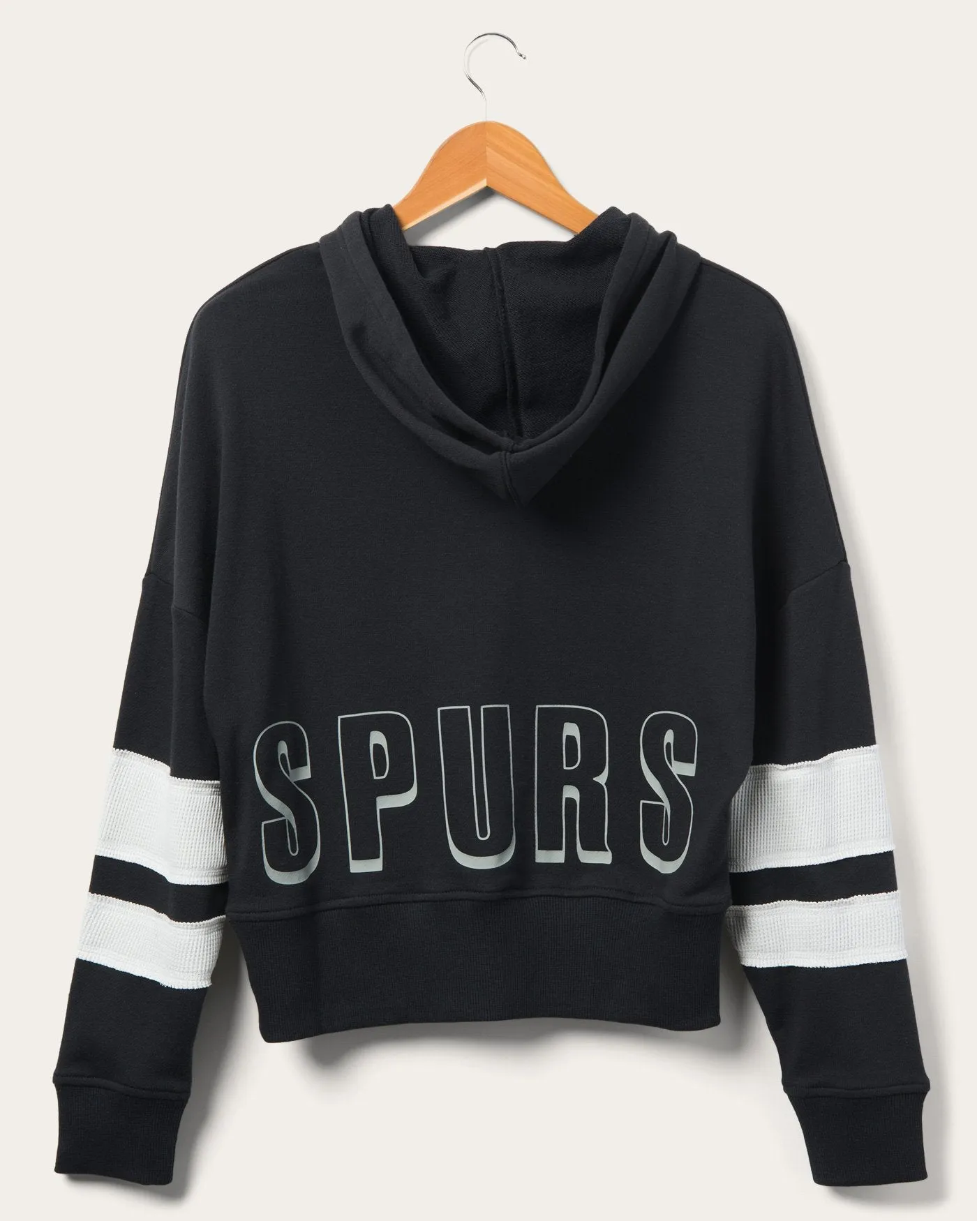 Women's Spurs Overtime Striped Fleece Hoodie